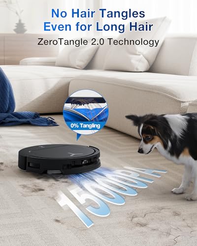 Robot Vacuum and Mop, 18500Pa Suction, Auto-Lift, Self-Emptying X838