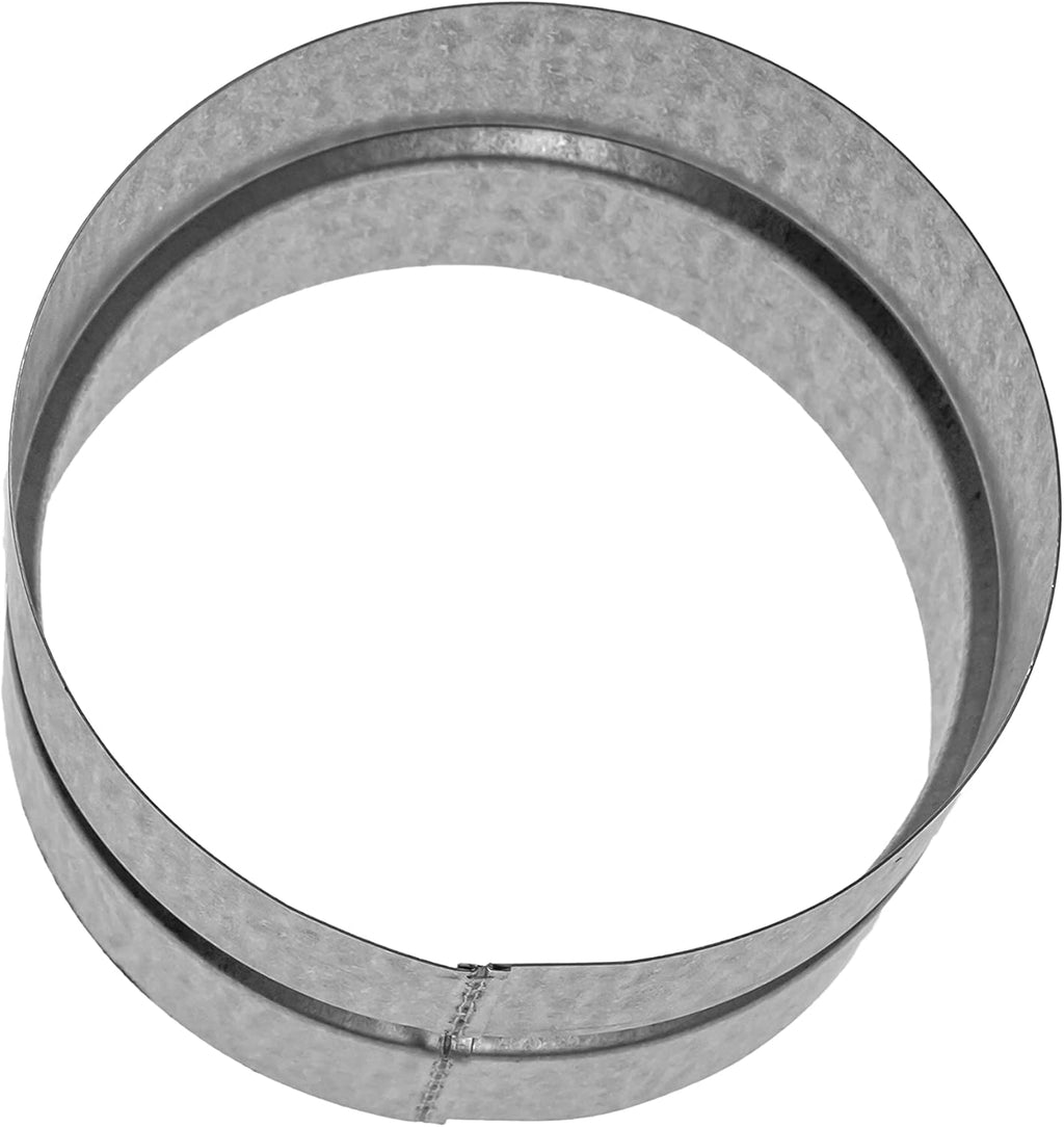 4" Galvanized Steel Duct Connector - Round Ventilation Duct Extension V604