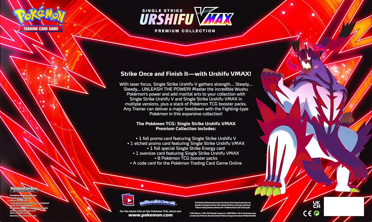 Urshifu Single Strike Vmax Premium Box Card Game B57731