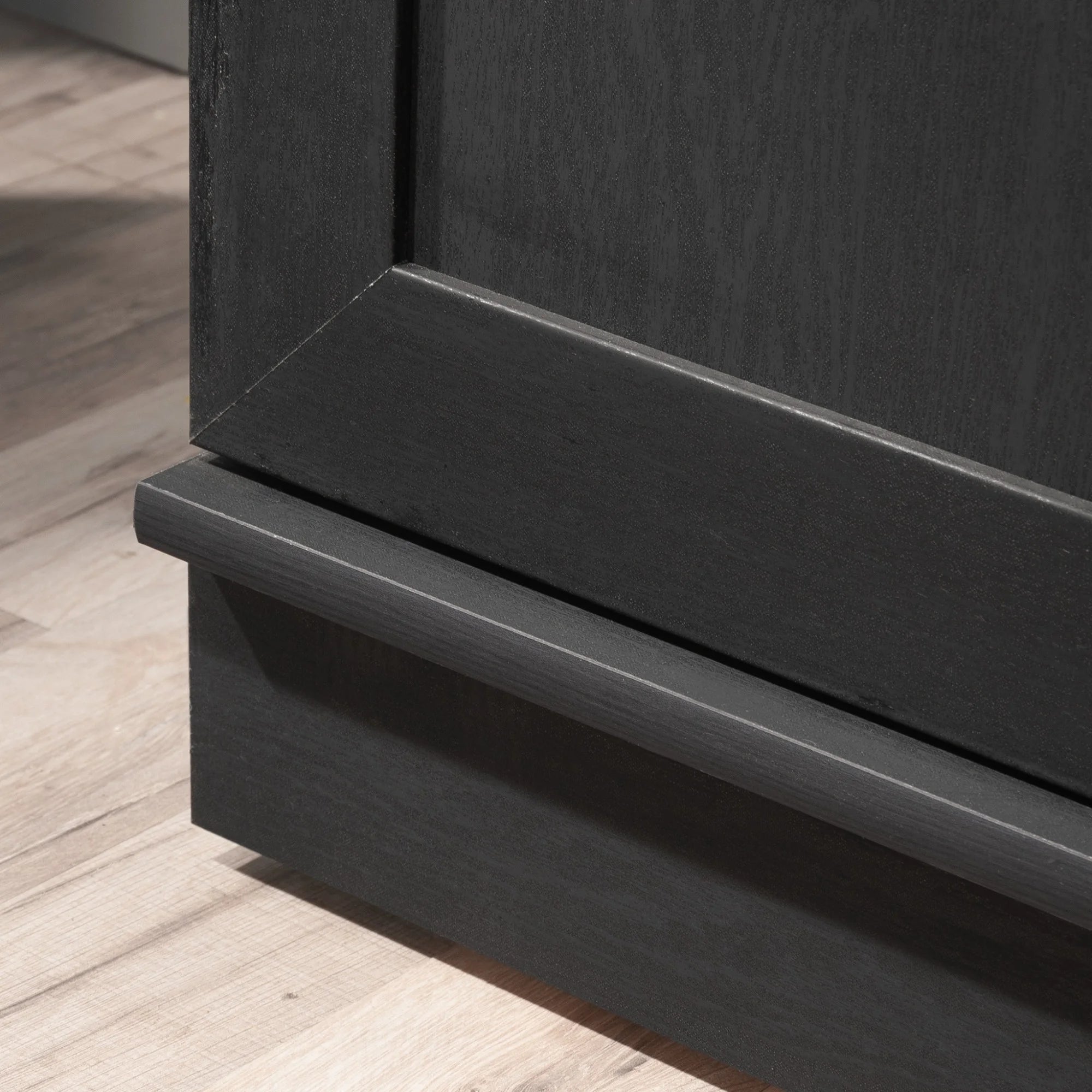 Single Door Pantry in Raven Oak Finish D220072