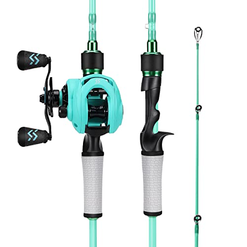 Spinning & Baitcasting Fishing Rod Reel Combo, Graphite 2-Piece M391131