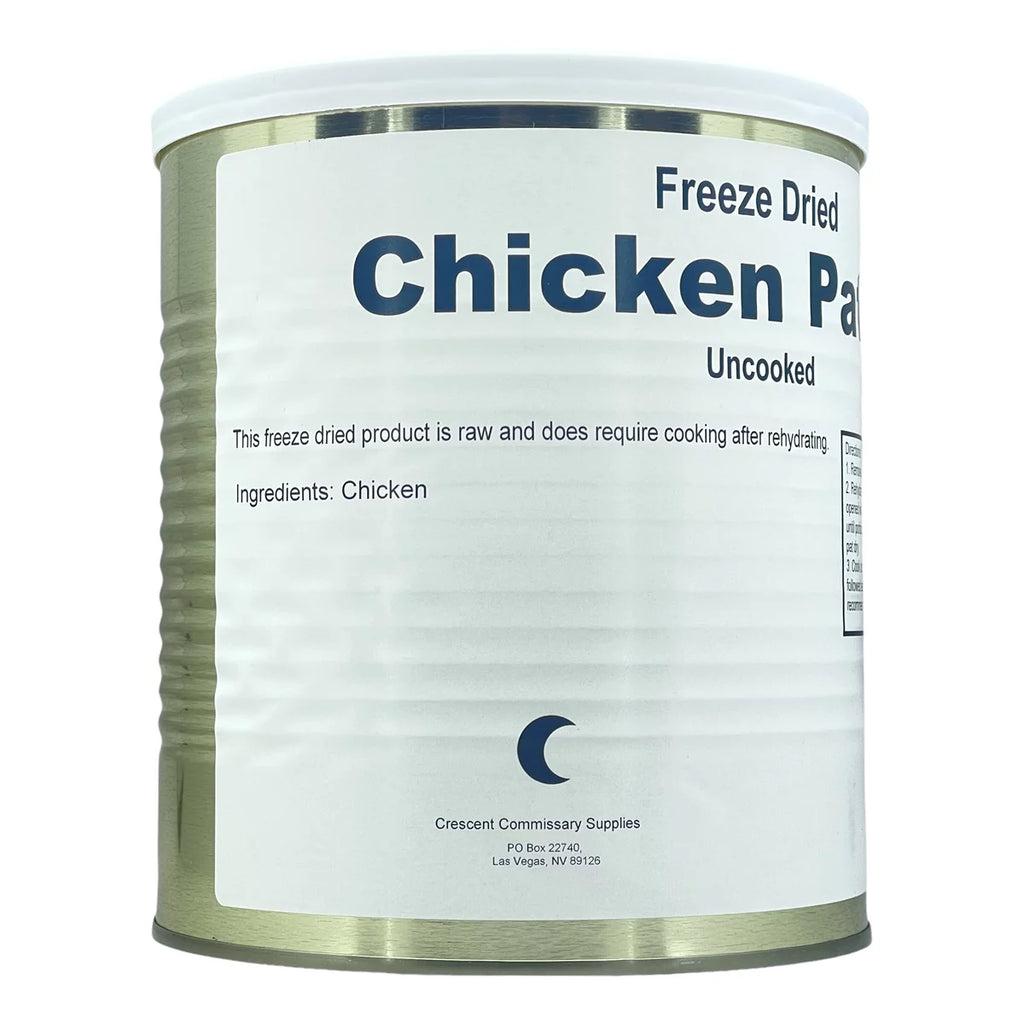 Freeze Dried Chicken Patties Emergency Food, 6 Cans W17716