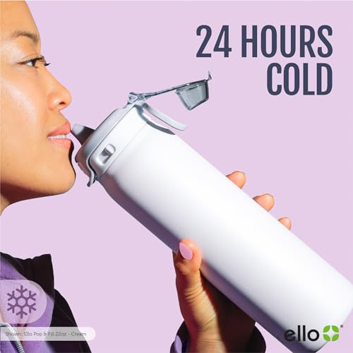 Stainless Steel Water Bottle with Leak Proof Lid, 22oz J59428