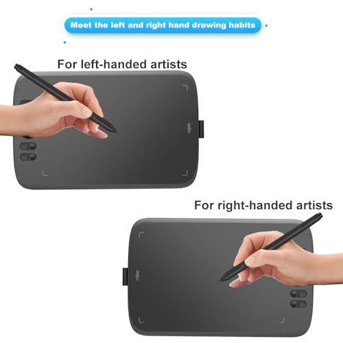 Graphics Drawing Tablet 10x6 Inch with 8 Hot Keys and Battery-Free Stylus R38382