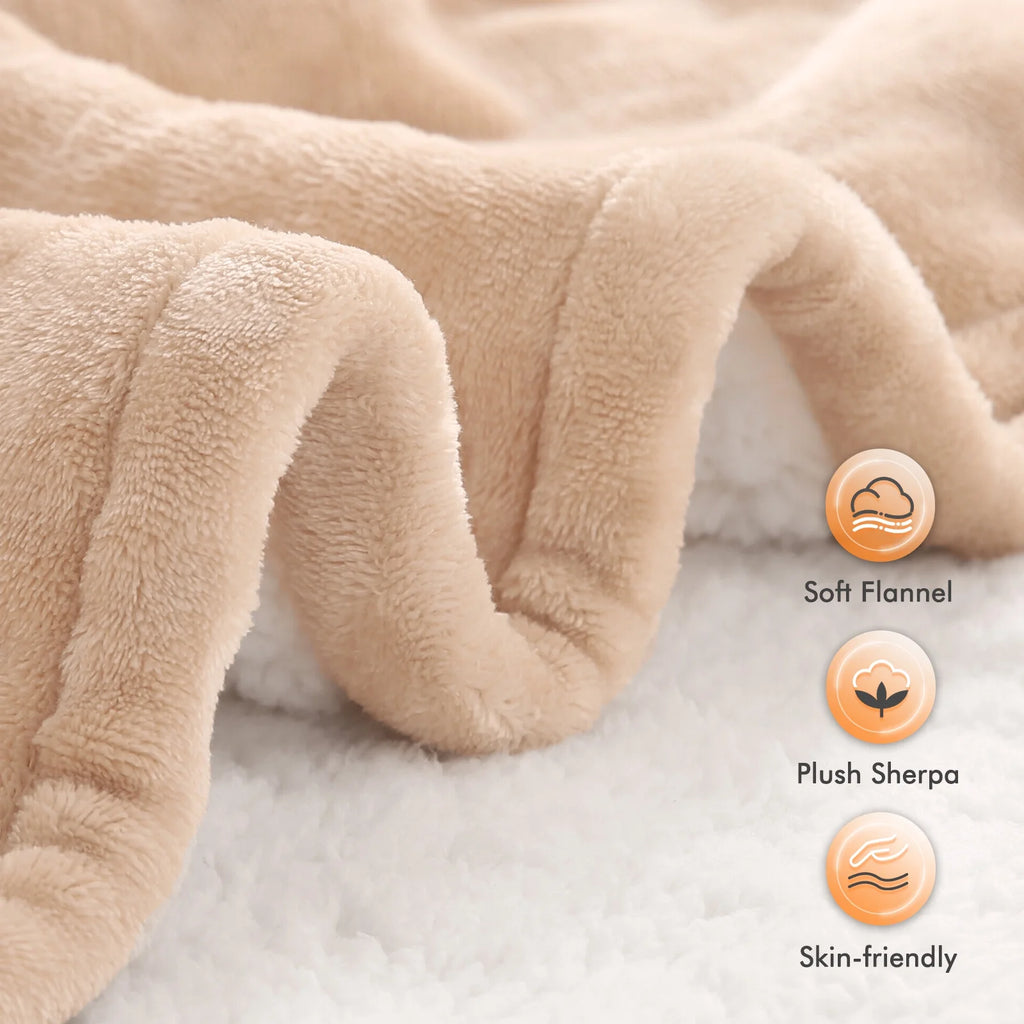 Electric Heated Blanket Queen Size with Dual Controllers G49984