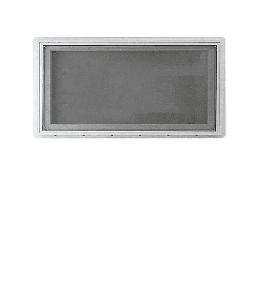36" x 12" Inward Opening Awning Window with Tempered Low-E Glass and White Vinyl Frame D773947