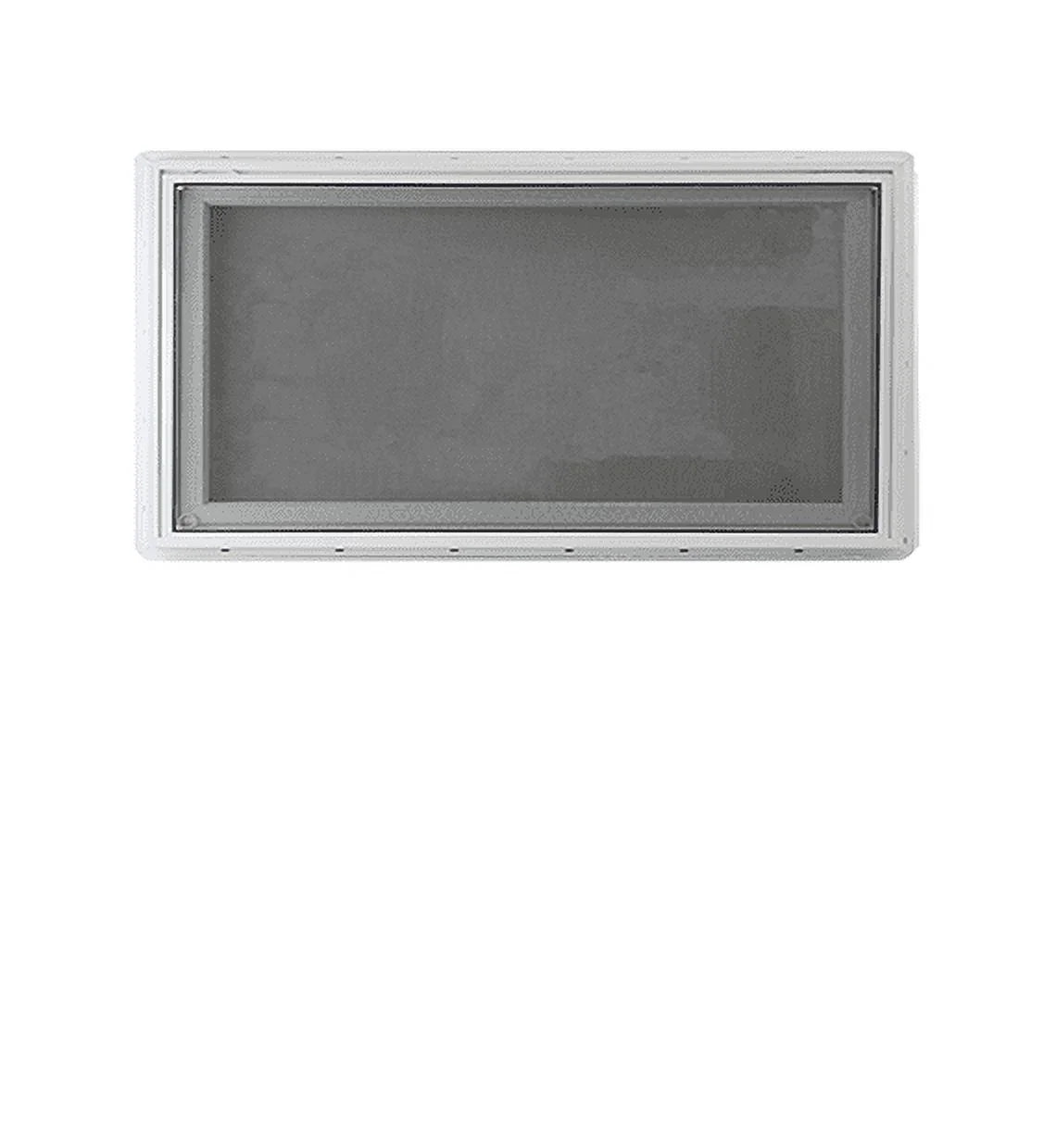 36" x 12" Inward Opening Awning Window with Tempered Low-E Glass and White Vinyl Frame D773947