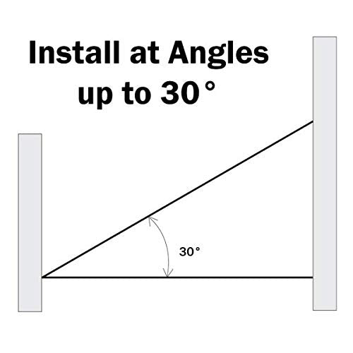 Adjustable Stairway Safety Gate for Kids and Pets, 27 to 42.5 Inches Wide, Black E17573
