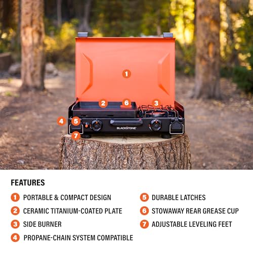 Camping Griddle with Side Burner P986