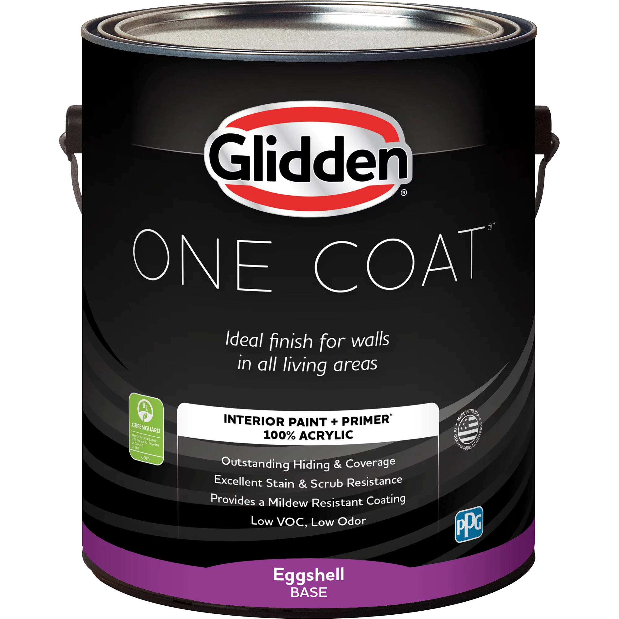 Interior Paint and Primer, Eggshell, 1 Gallon Q437