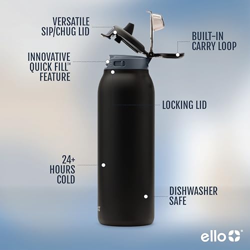 Stainless Steel Water Bottle with Leak Proof Lid, 22oz J59428