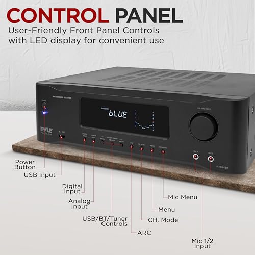 5.2-Channel Hi-Fi Bluetooth Stereo Amplifier for Home Speaker Subwoofer L1522