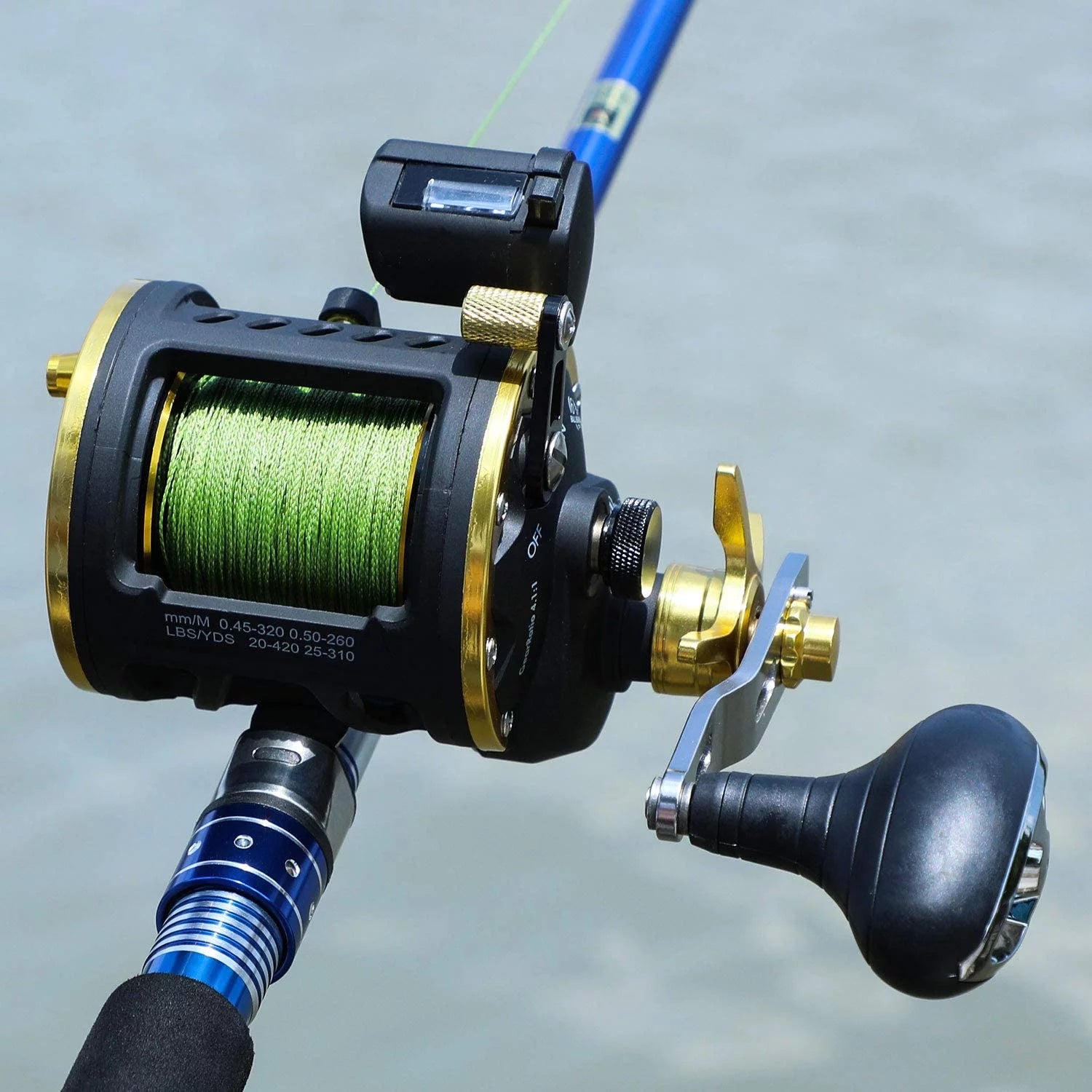 Line Counter Fishing Reel Level Wind Trolling P196198