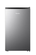 Hisense 4.4 Cu ft. Single Door Mini Fridge with Chiller, Silver 18.7" Width
