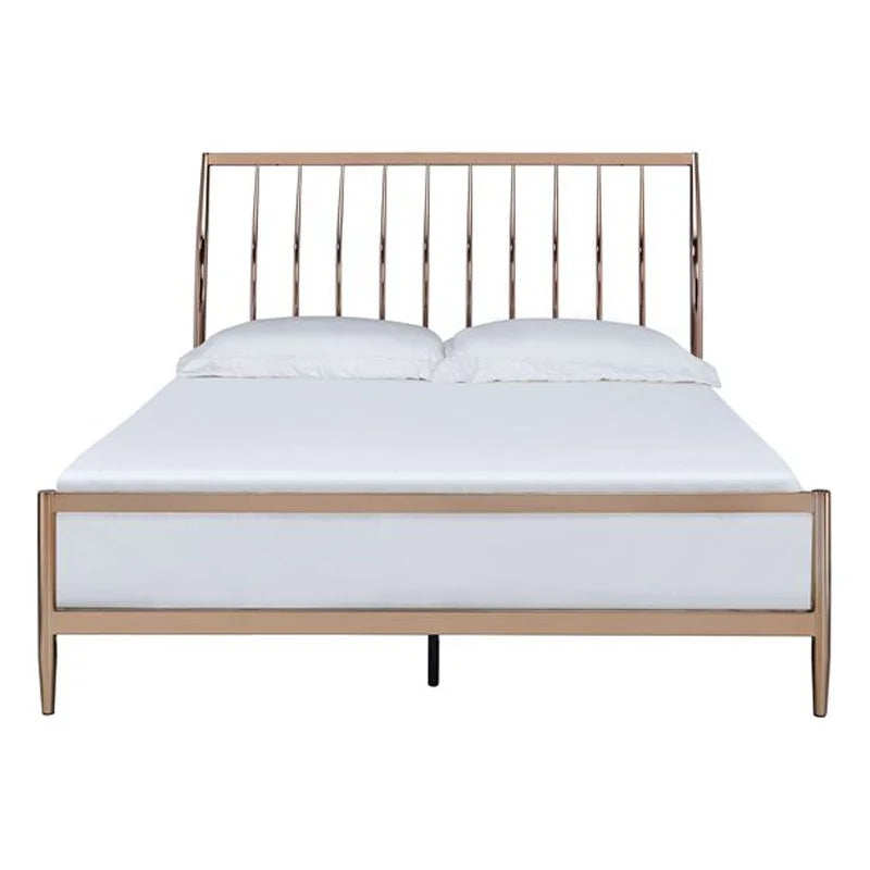 Contemporary Queen Metal Frame Sleigh Bed G992