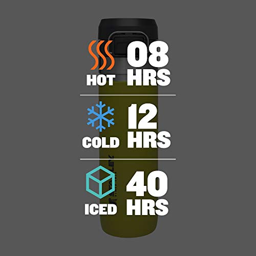 Insulated Stainless Steel Water Bottle 36 oz with Push Button Lid A883