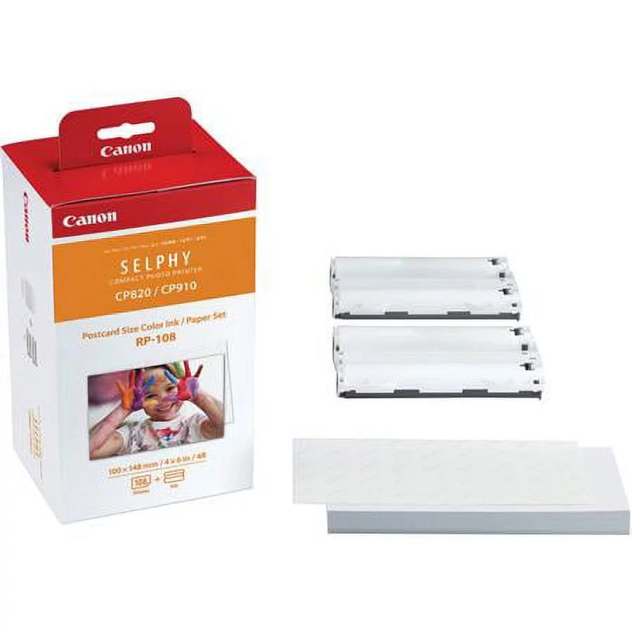 Wireless Compact Photo Printer with Ink and Paper Set Q72860