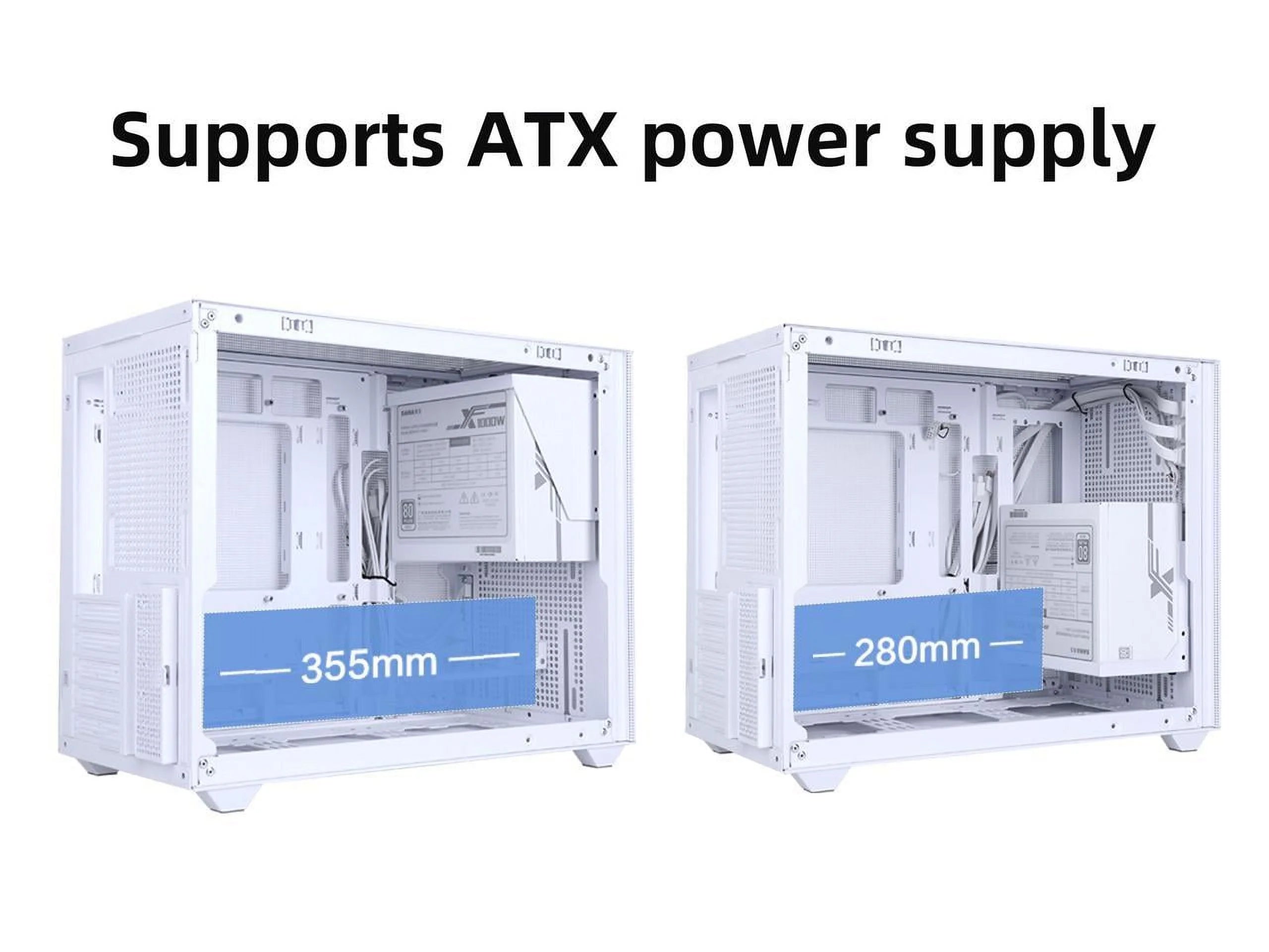 Mini Micro ATX Tower Computer Case with Tempered Glass Side Y144
