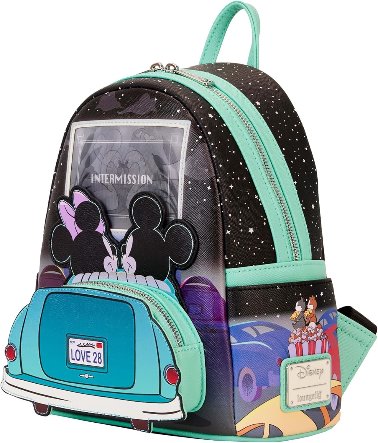 Mickey & Minnie Date Night Drive-In Lenticular Mini Backpack C658943