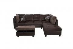 Sectional Sofa with Storage Ottoman M565