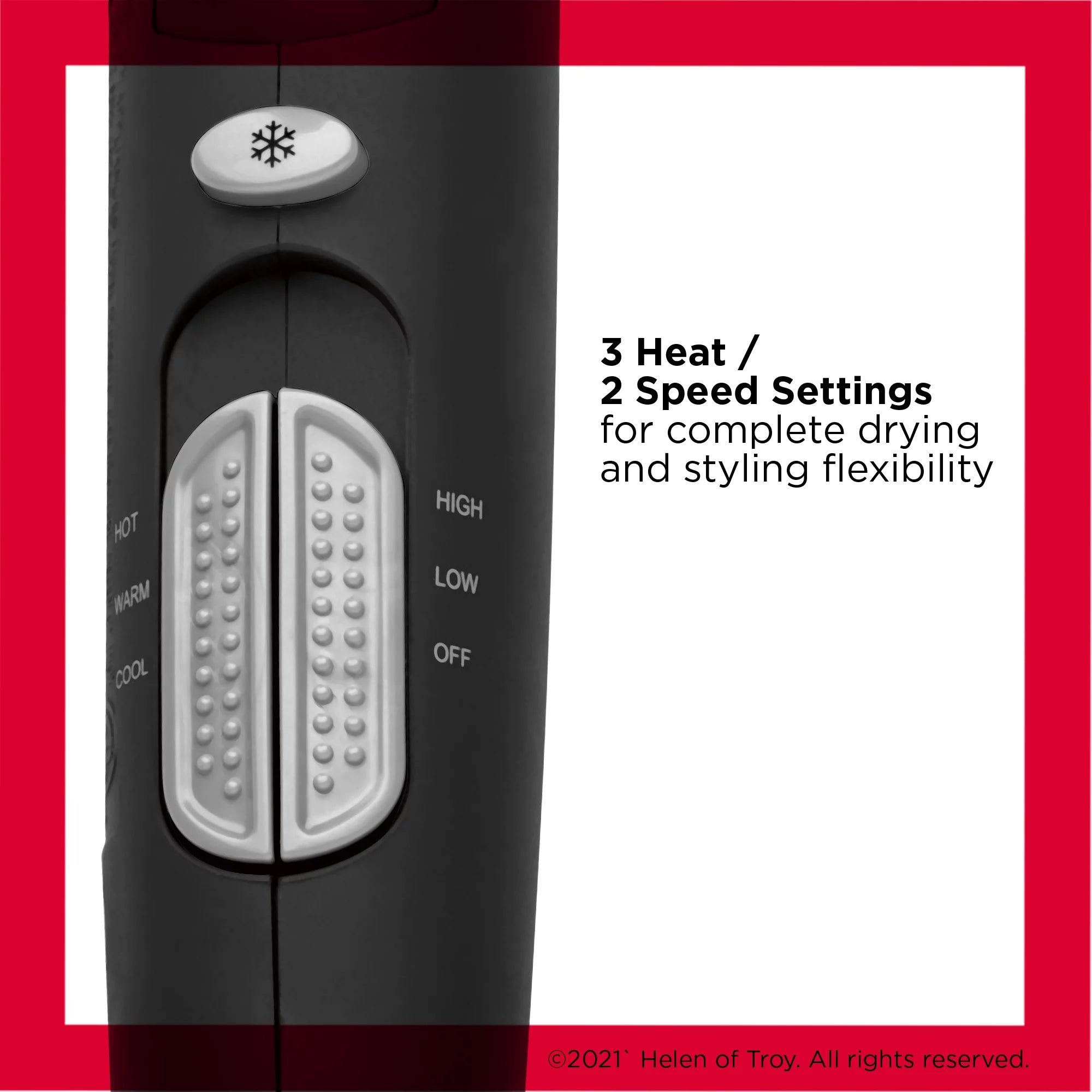 Ceramic Hair Dryer with Retractable Cord, Black S5007