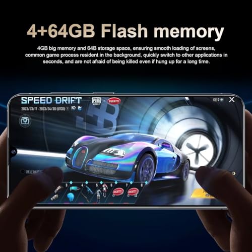 Unlocked Smartphone 4GB+64GB Android 13 6.72" 6000mAh Dual SIM Purple H871952