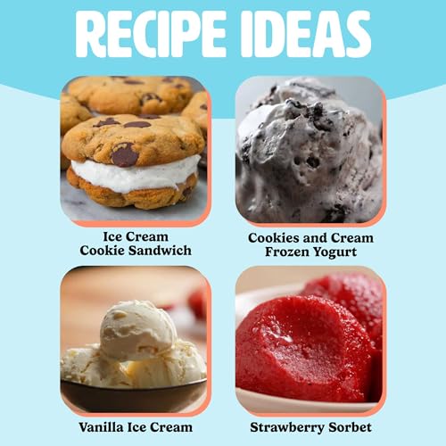 Mini Ice Cream Maker for Sorbet, Frozen Yogurt, Gelato F687