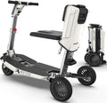 Generic ATTO Folding Mobility Scooter with Extended Range Battery - 25 Miles Travel Range on a Single Charge-Free Challenger Accessory with Purchase (Ships Separately!), White