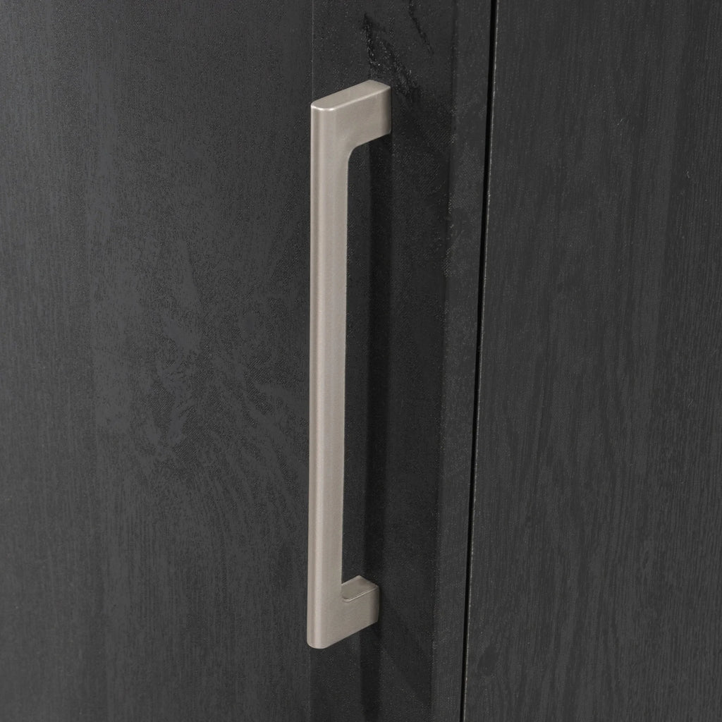 Single Door Pantry in Raven Oak Finish D220072
