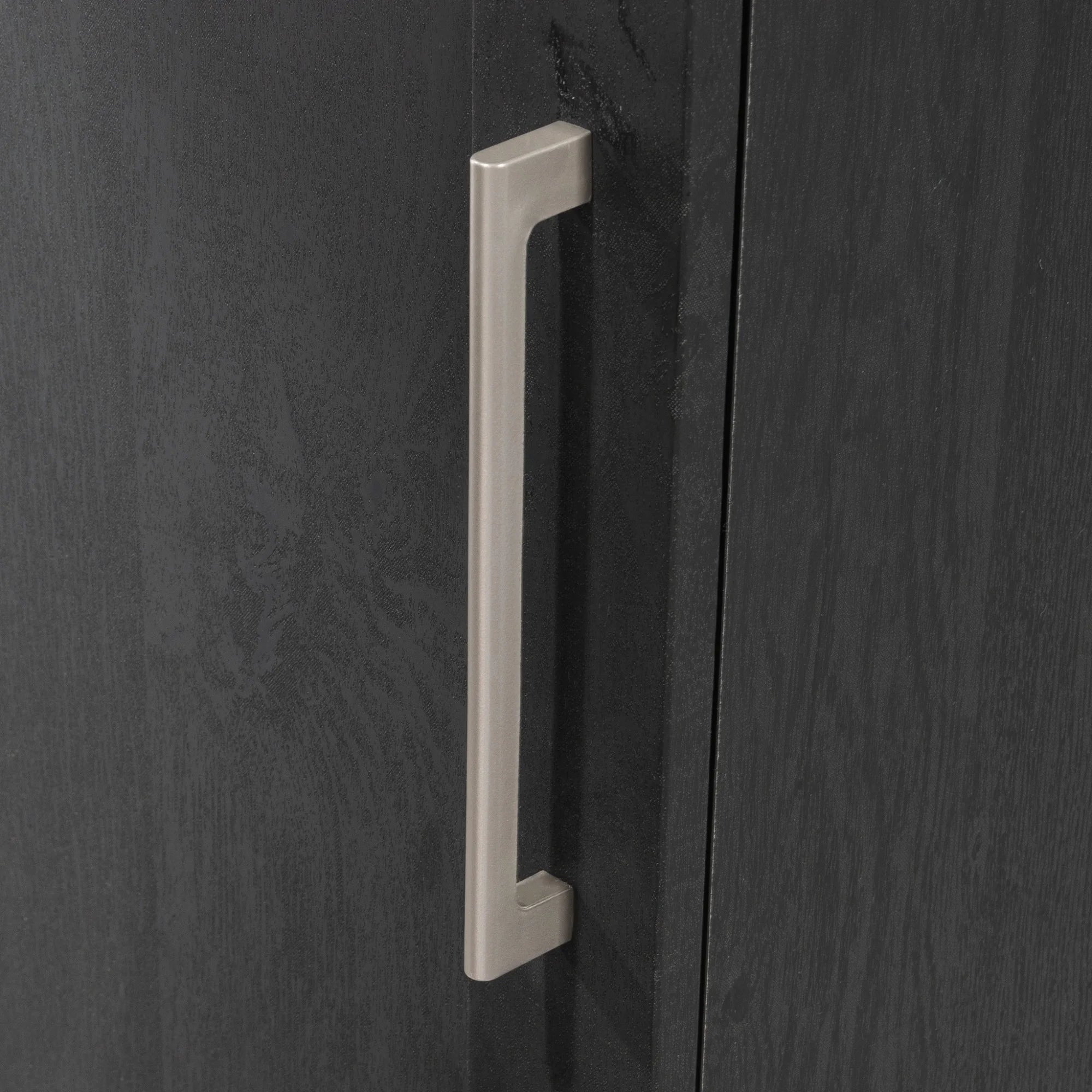 Single Door Pantry in Raven Oak Finish D220072