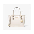 Michael Kors Womens Jet Set Travel Small Carryall Convertible Top Zip Tote Saffiano Leather Crossbody Bag Purse Handbag 35H3GTVT0L-ltcrm (Light Cream Multi)