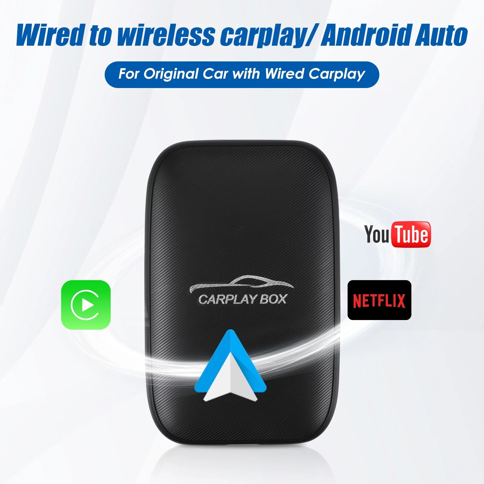 Wireless CarPlay Android Auto Multimedia Video Dongle for Cars M821722