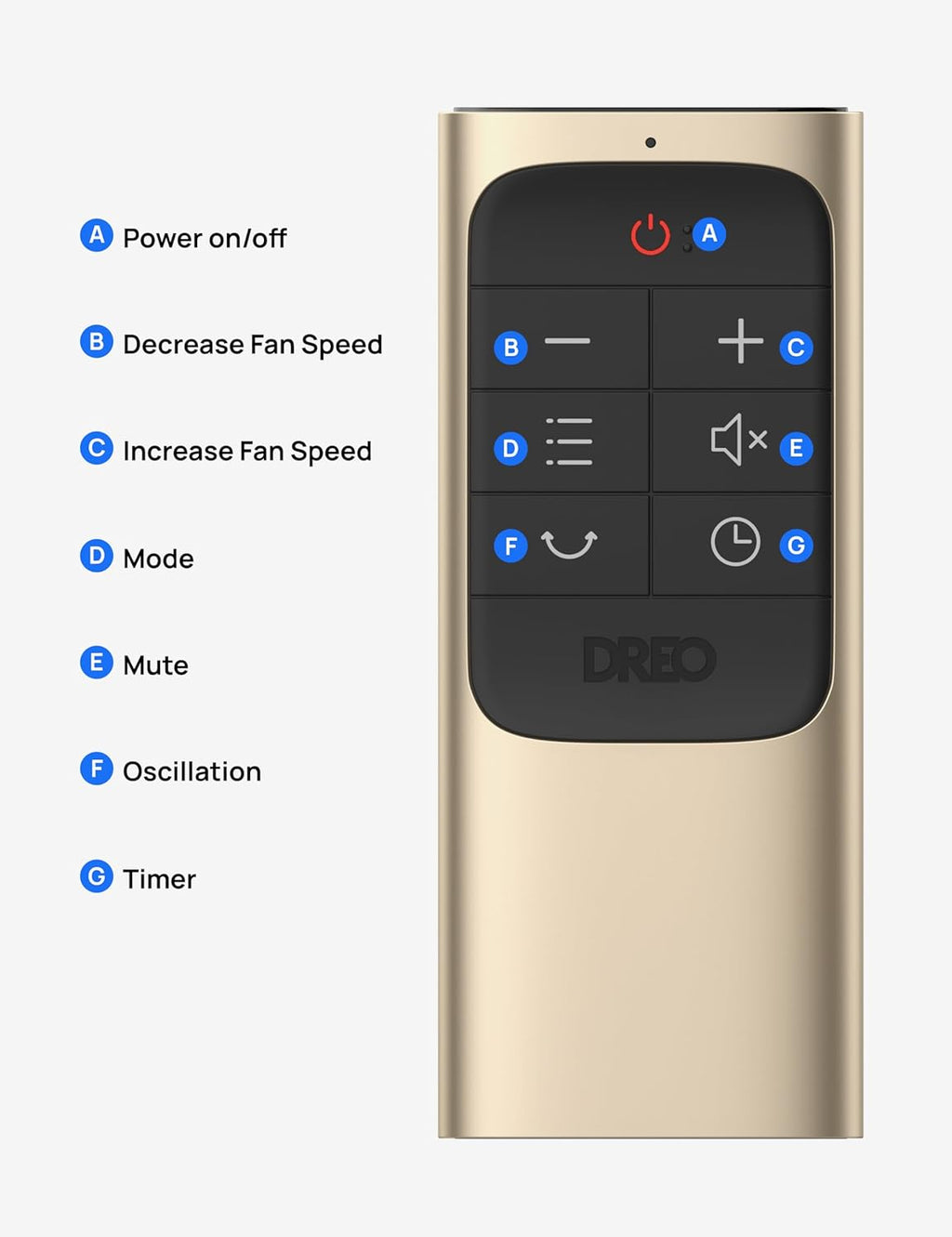 Bladeless Tower Fan with Remote Control E60318