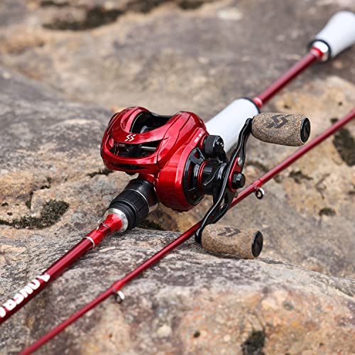 Spinning & Baitcasting Fishing Rod Reel Combo, Graphite 2-Piece M391131