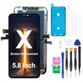for iPhone 11 LCD Screen Replacement Retina 6.1" 3D Touch Display Digitizer Assembly with Repair Tool Kits, Waterproof Tape, Screen Protector, Compatible with Model A2111，A2223，A2221 (6.1 inch)