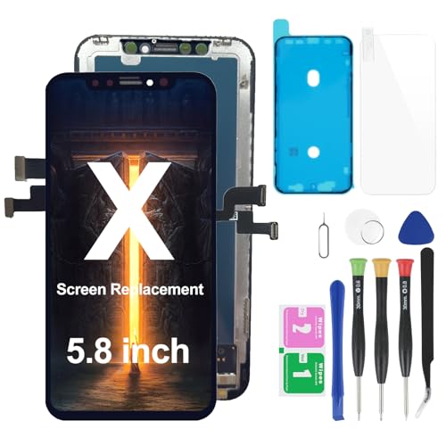 for iPhone 11 LCD Screen Replacement Retina 6.1" 3D Touch Display Digitizer Assembly with Repair Tool Kits, Waterproof Tape, Screen Protector, Compatible with Model A2111，A2223，A2221 (6.1 inch)