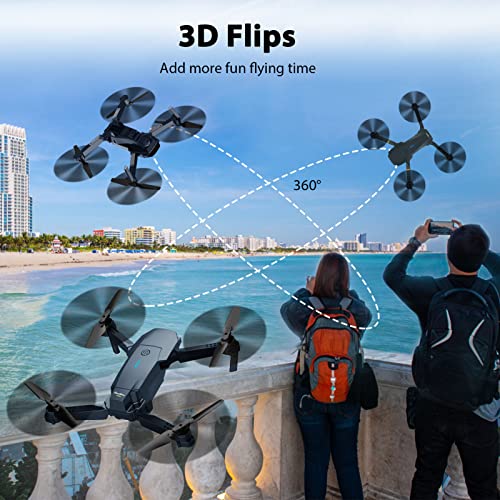 Foldable Camera Drone for Adults Kids, 1080P FPV, 2 Batteries J186818