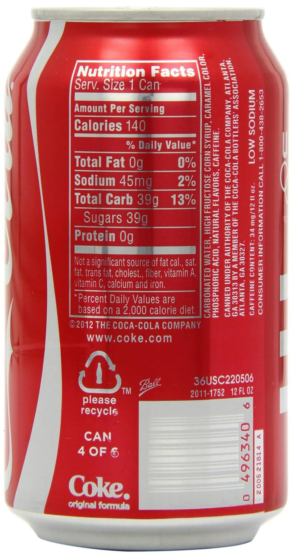 Cola Soda 12-Count Fridge Pack 12 Fl Oz Each W8147