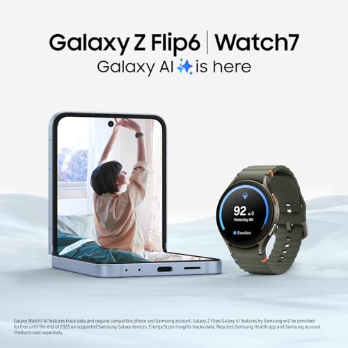 Galaxy Z Flip 6 AI Cell Phone, 256GB Unlocked Android Smartphone, Foldable Design C58927