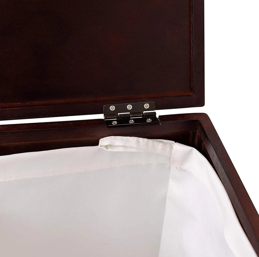 Compact Corner Laundry Hamper with Lid - Black N4413
