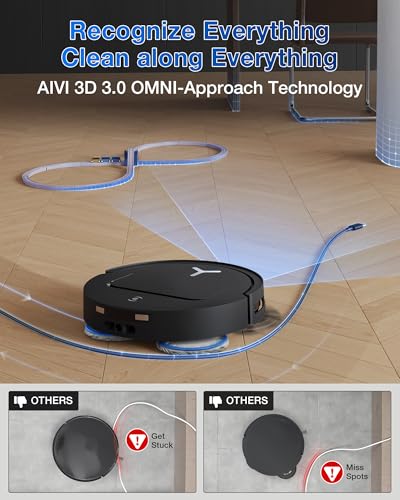 Robot Vacuum and Mop, 18500Pa Suction, Auto-Lift, Self-Emptying X838