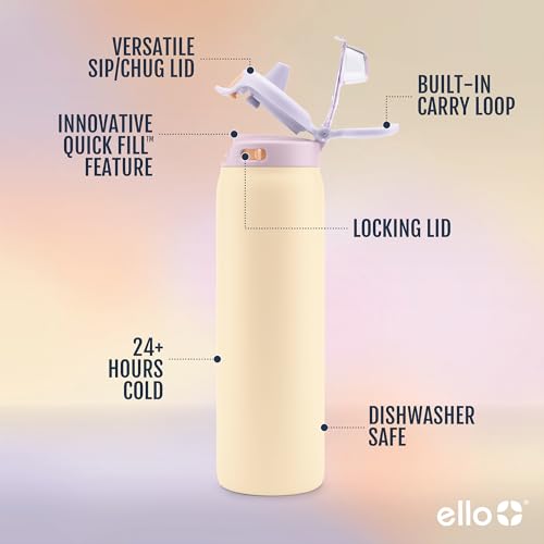 Stainless Steel Water Bottle with Leak Proof Lid, 22oz J59428