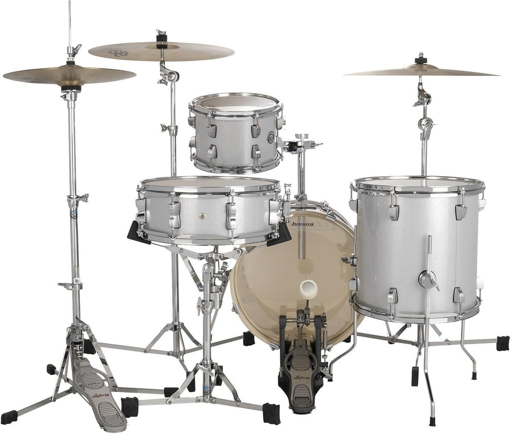 4-Piece Drum Set Shell Pack, Silver Sparkle B485