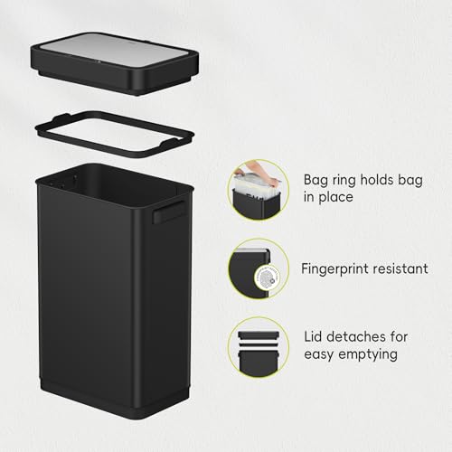 Touchless Motion Sensor Trash Can, 13.2 Gallon, Brushed Stainless Steel K748461