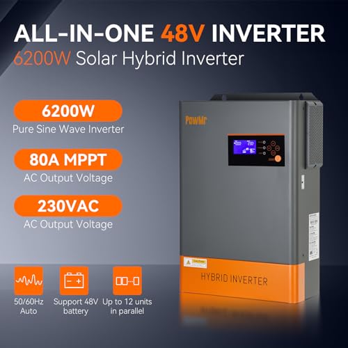 Off Grid Solar Inverter 5000W 48V Pure Sine Wave Charger E56042