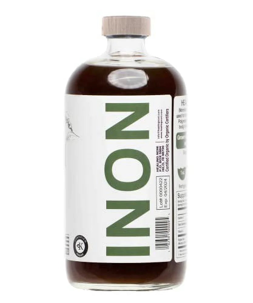 Organic Hawaiian Noni Juice, 4 x 32oz Glass Bottles V35731