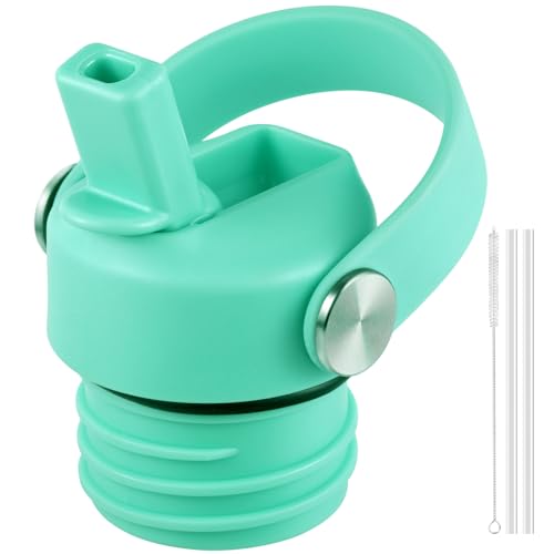 Straw Lid for Hydro Flask 12 18 21 24 oz Standard Mouth, Straw Lid for Hydroflask Standard Mouth with Flexible Handle, Flex Straw Cap Replacement Lid for Hydroflask Standard Mouth