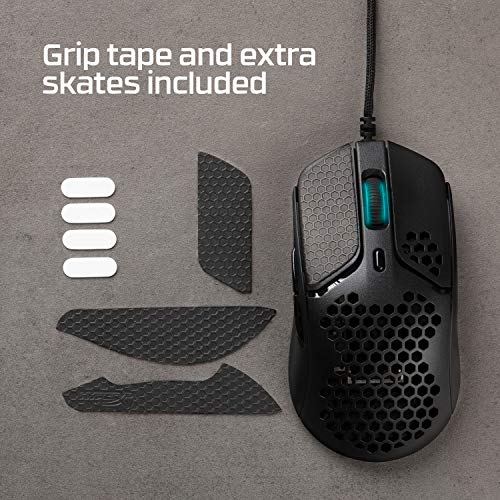 Gaming Mouse - Ultra-Lightweight, 59g, Honeycomb Shell, Black/Red U4751