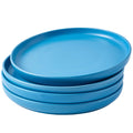 Bruntmor | Christmas Dinner Plates Set of 4 Elegant Matte 8" Round Ceramic