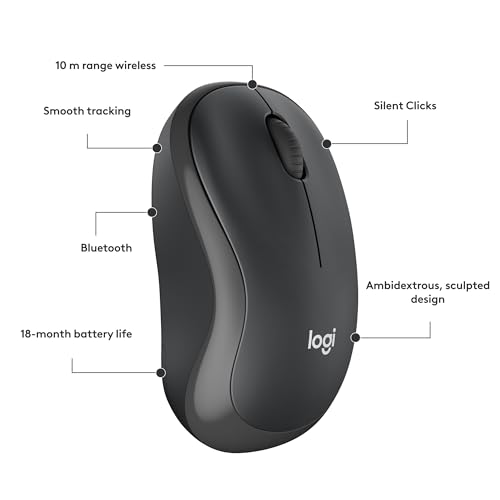 Wireless Mouse, 2.4GHz with USB Receiver, 12-Month Battery Life O87248